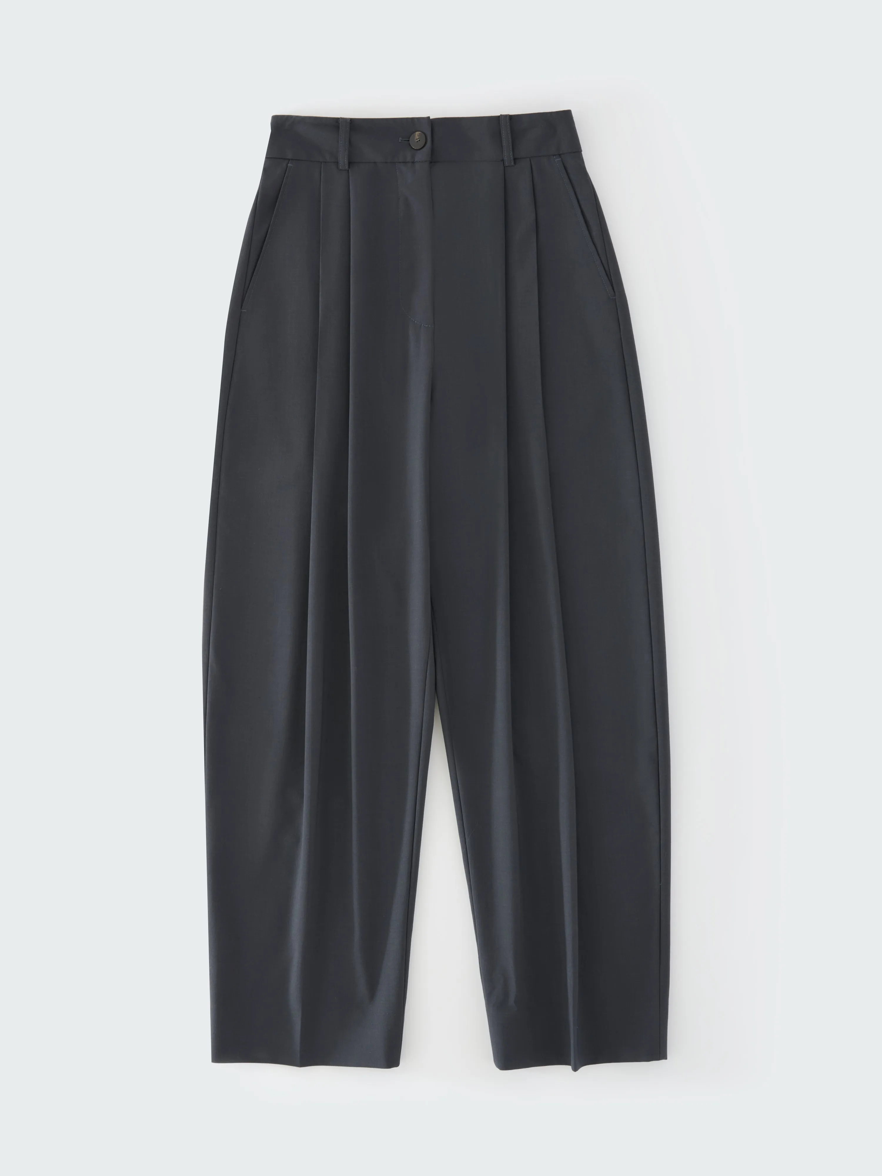 Acuna Tropical Wool Pant in Seal Blue