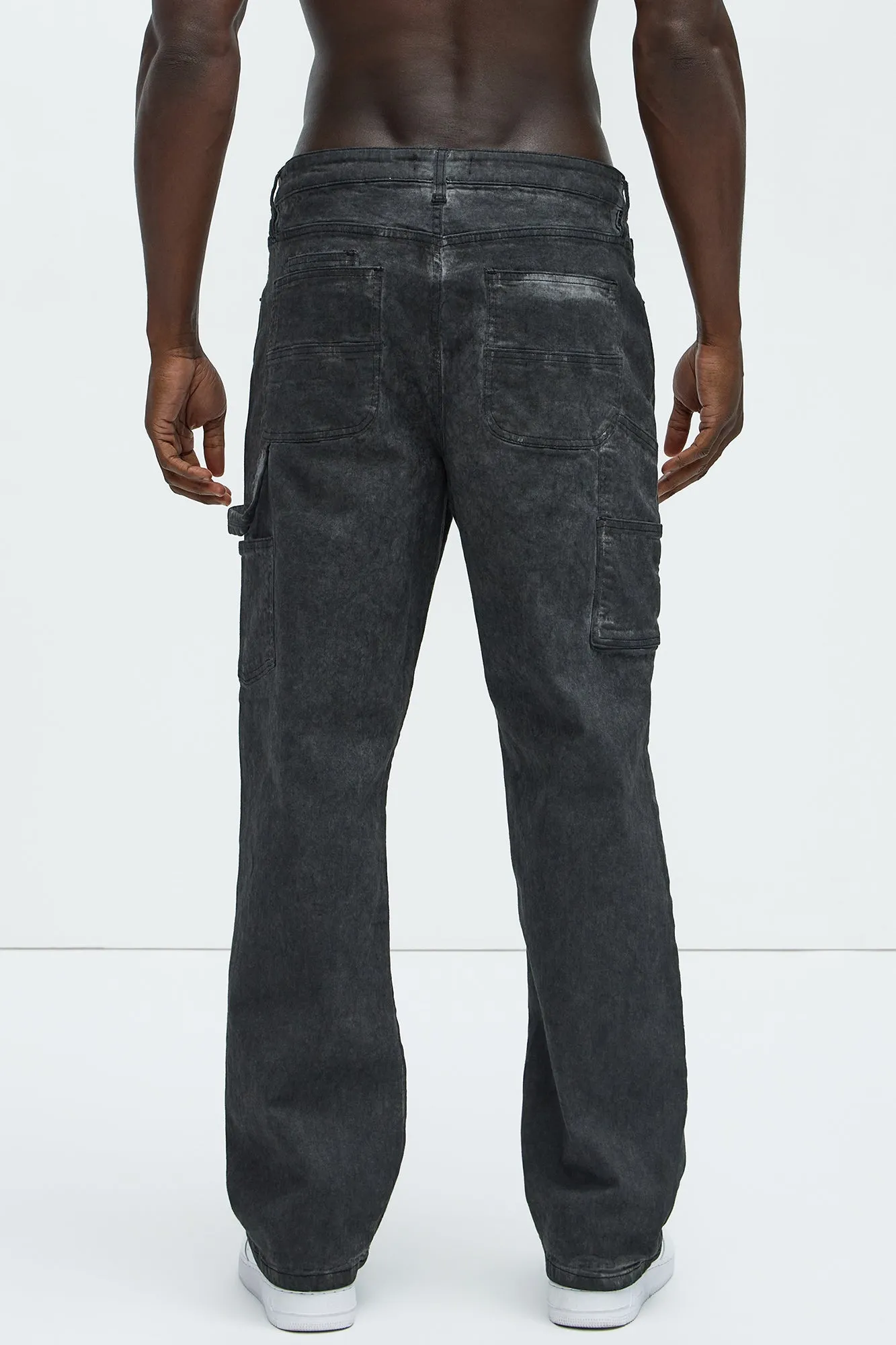 Bad To The Bone Straight Jeans - Charcoal