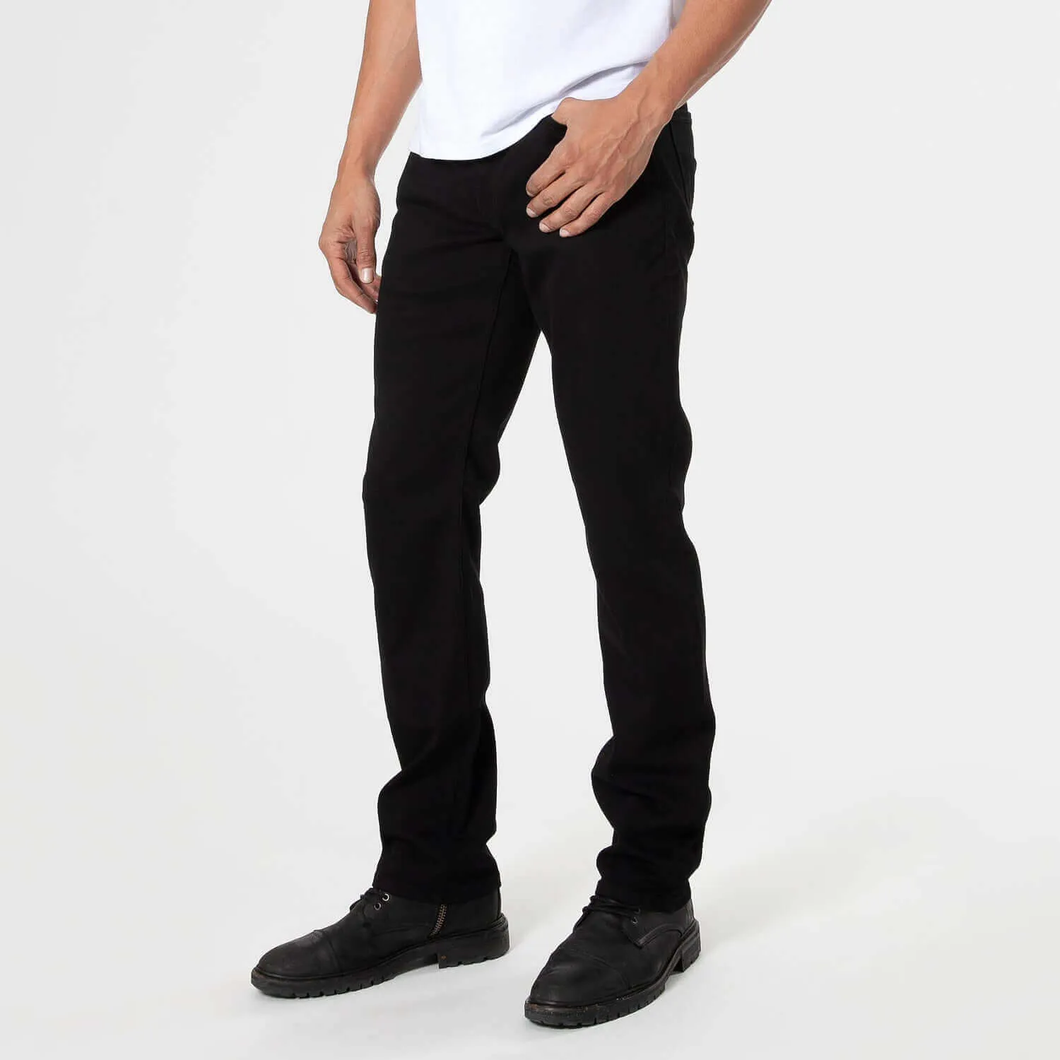 Black & Gray Straight Comfort Stretch Jeans 3-Pack