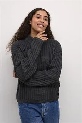 BLACK CREW NECK COMFY SWEATER