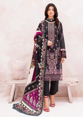 Black Pakistani Salwar Suit - Ramsha Mashaal Collection Vol 7 - #L-704