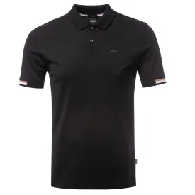 BOSS Parlay 147 Polo Shirt in Black