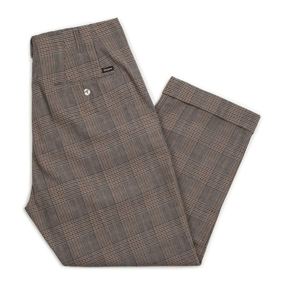 Brixton - Regent Men's Trouser Pant, Grey Plaid