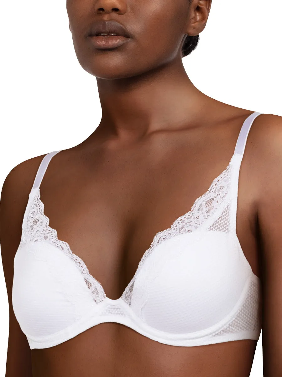 Brooklyn Plunge Bra - Pearl