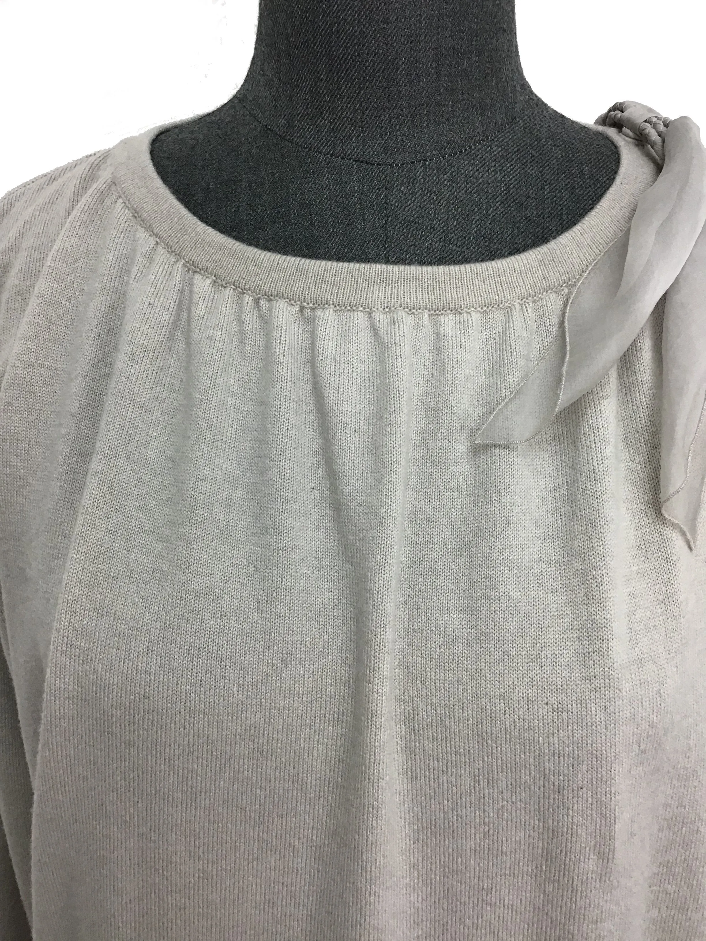 Brunello Cucinelli Cashmere Cold-Shoulder Sweater