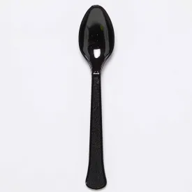 Charcoal Black Party Spoons (Pack of 24)