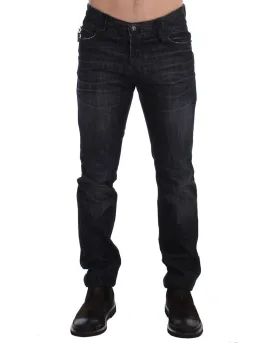 Costume National Mens Black Straight Leg Jeans