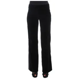 Ermanno Scervino Elegant Black Wide Leg Silk Blend Pants