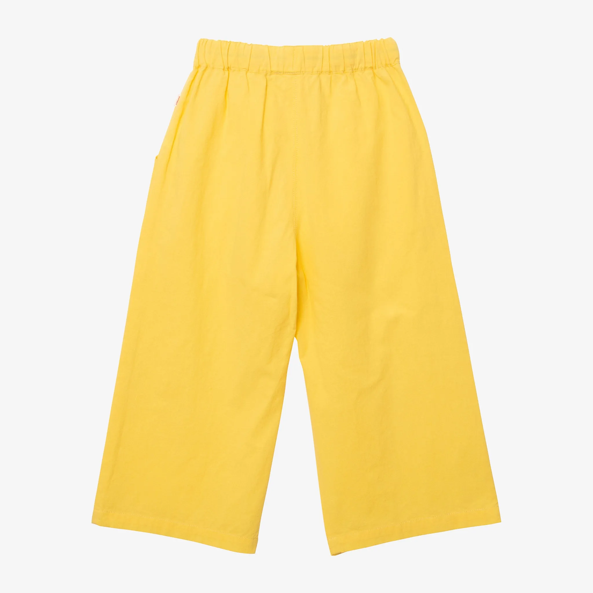 Girls' loose-fitting yellow pants