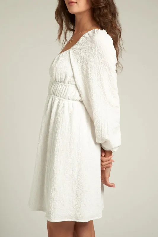 halle dress - white