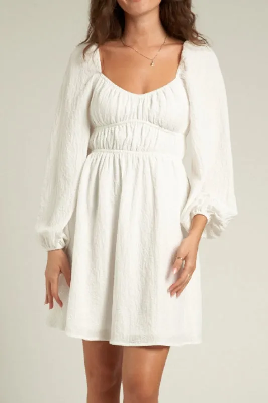 halle dress - white