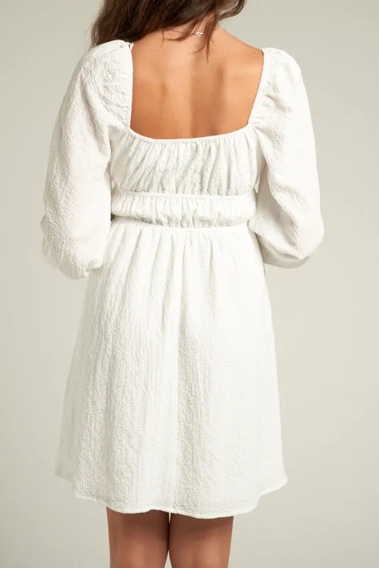 halle dress - white