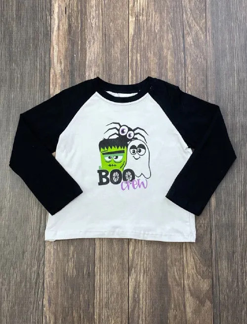 Halloween Boo Crew Raglan Shirt