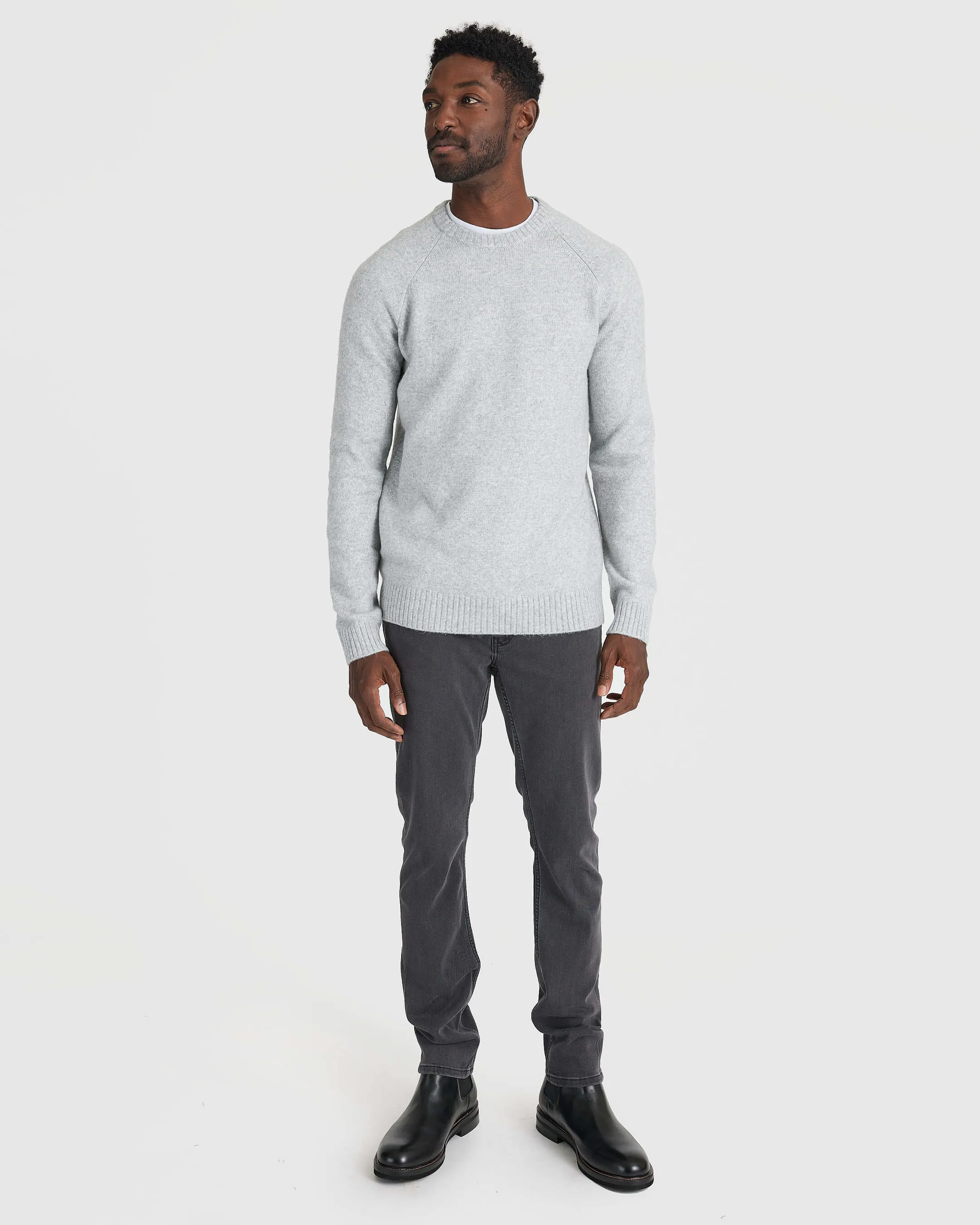 Heather Gray Crew Neck Sweater