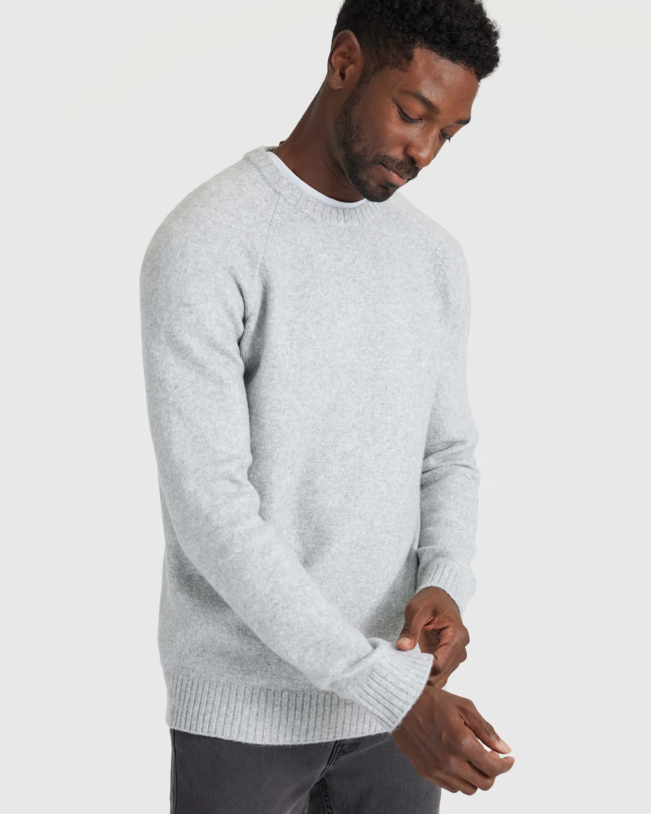 Heather Gray Crew Neck Sweater