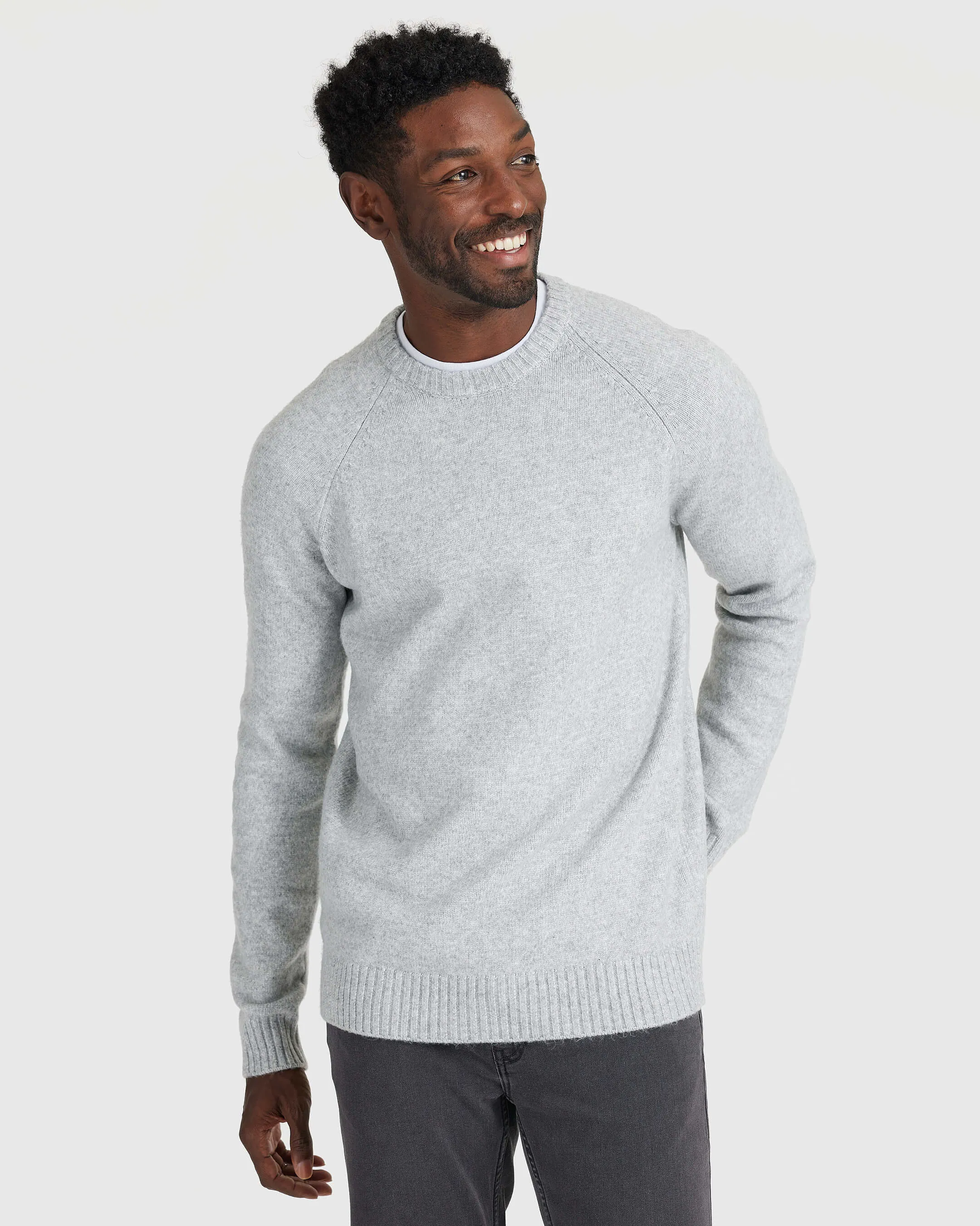 Heather Gray Crew Neck Sweater