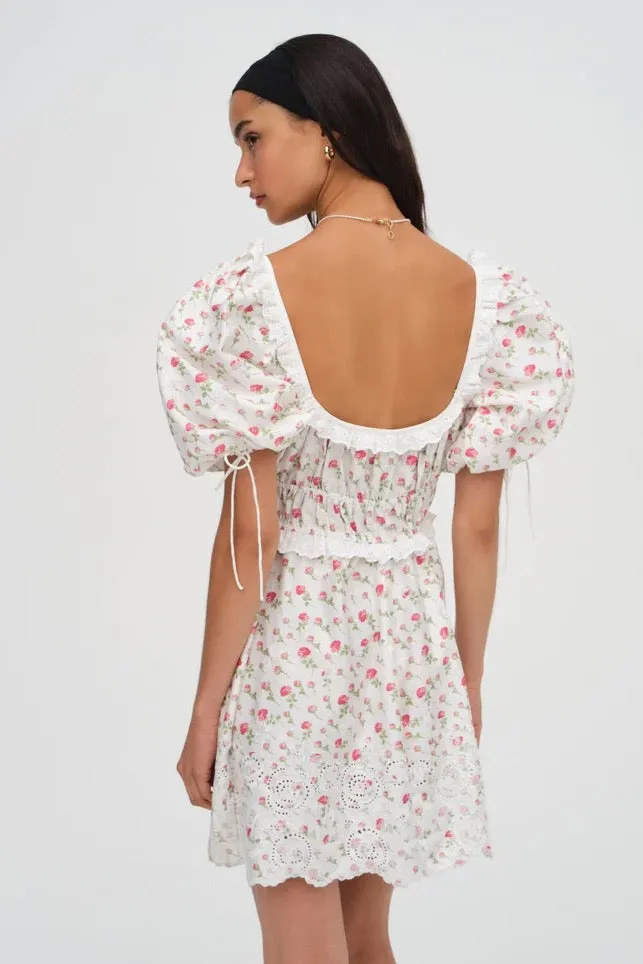 Jackson Mini Dress ~ White Floral