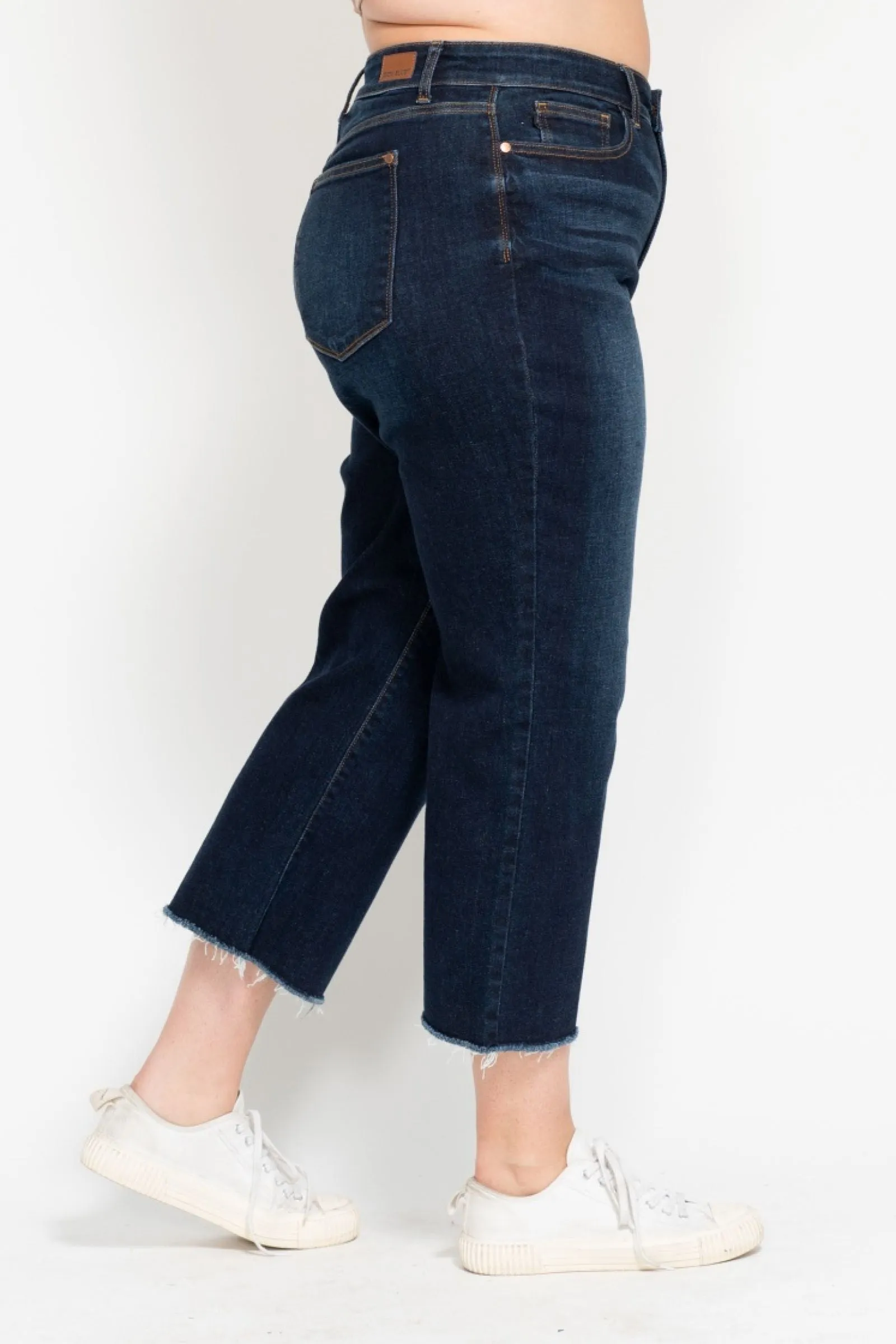 Judy Blue High Waist Wide Leg Crop Denim 82517