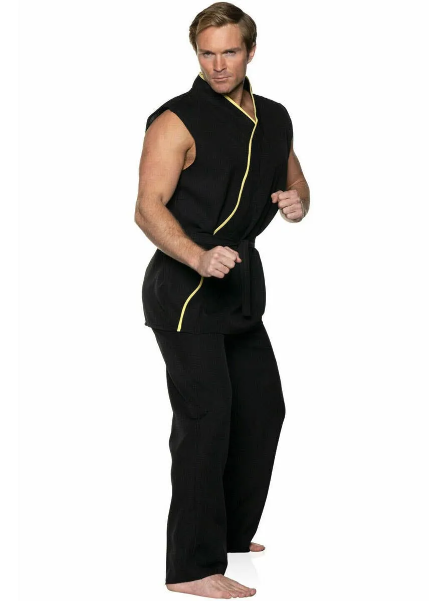 Karate Master Mens Plus Size Black Sensei Costume