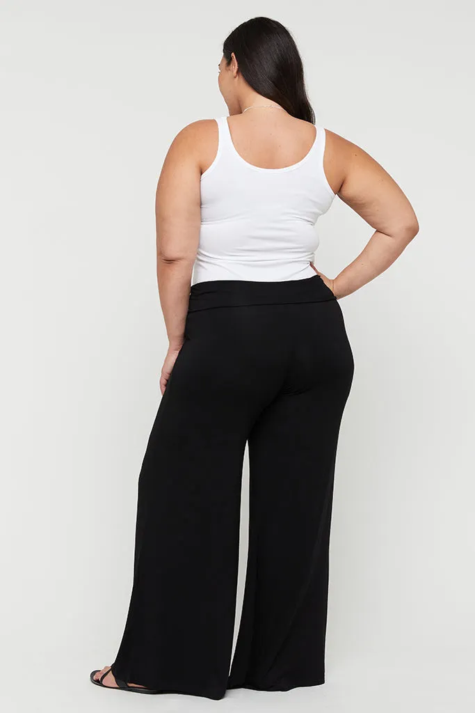 Luxe Wide Leg Pants - Black