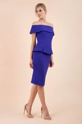 Moonlight Off Shoulder Peplum Dress