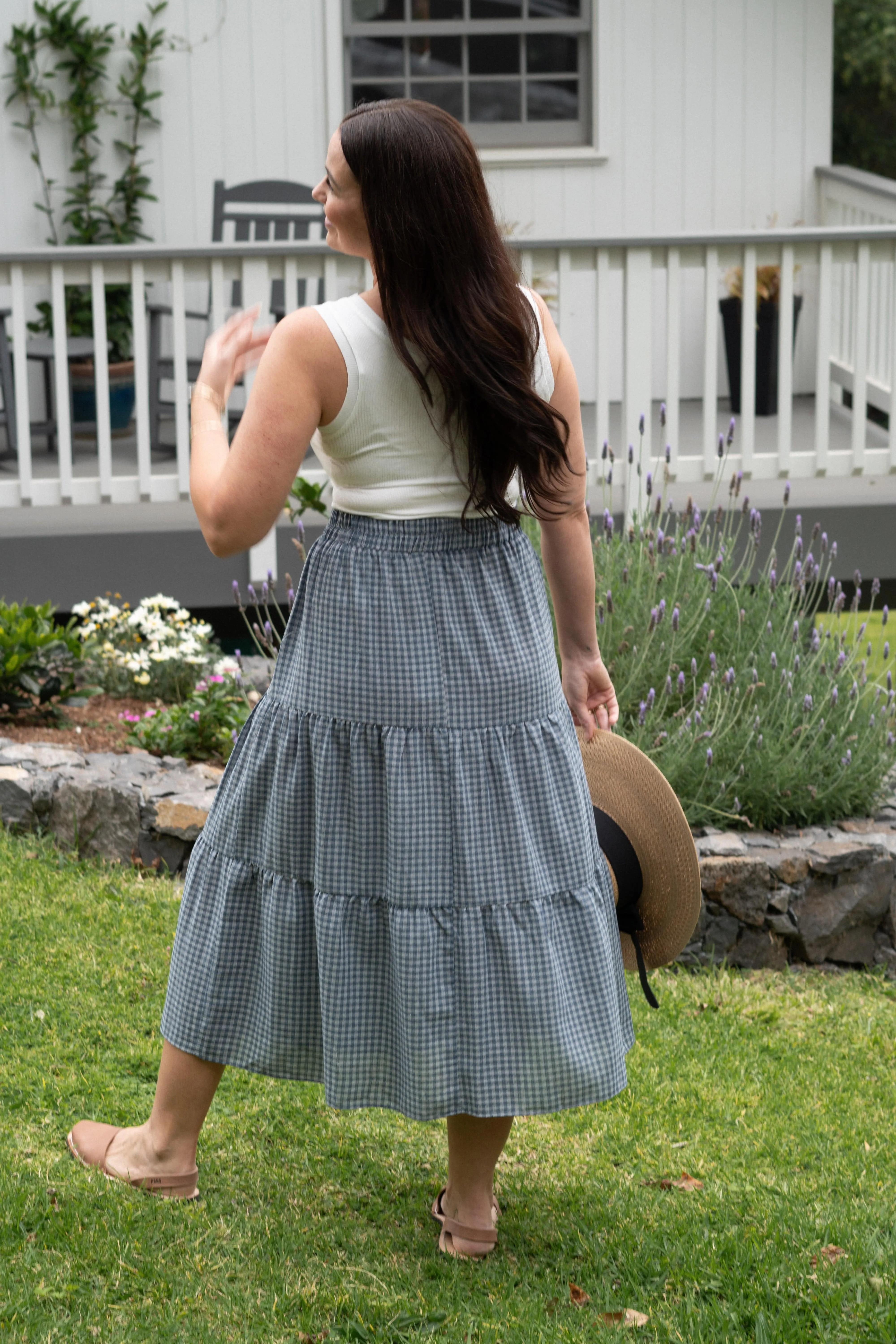 Olinda Skirt - Dusty Blue