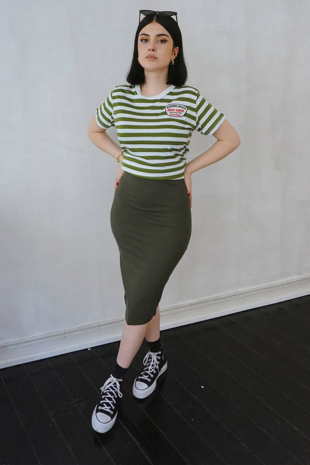 Pencil Skirt Olive