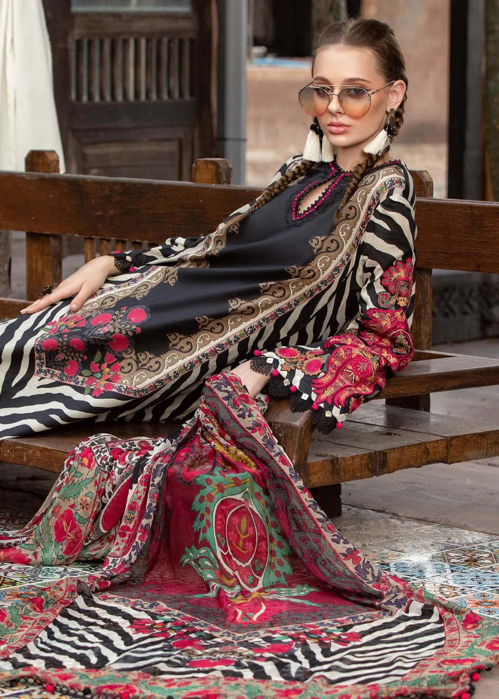 Printed Lawn Suit - Maria B - M.Prints Eid Collection 2023 - MPT-1804-A