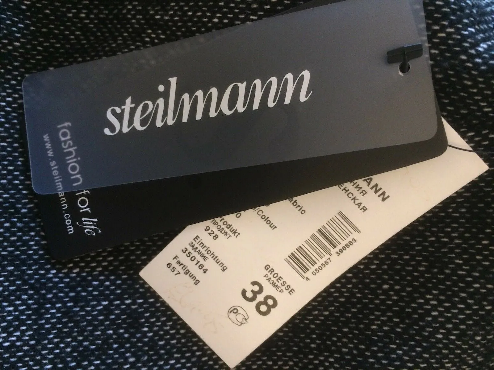 Steilmann Womens Black & White Wool Blend Pencil Skirt UK 12 US 8 EU 40 - BNWT