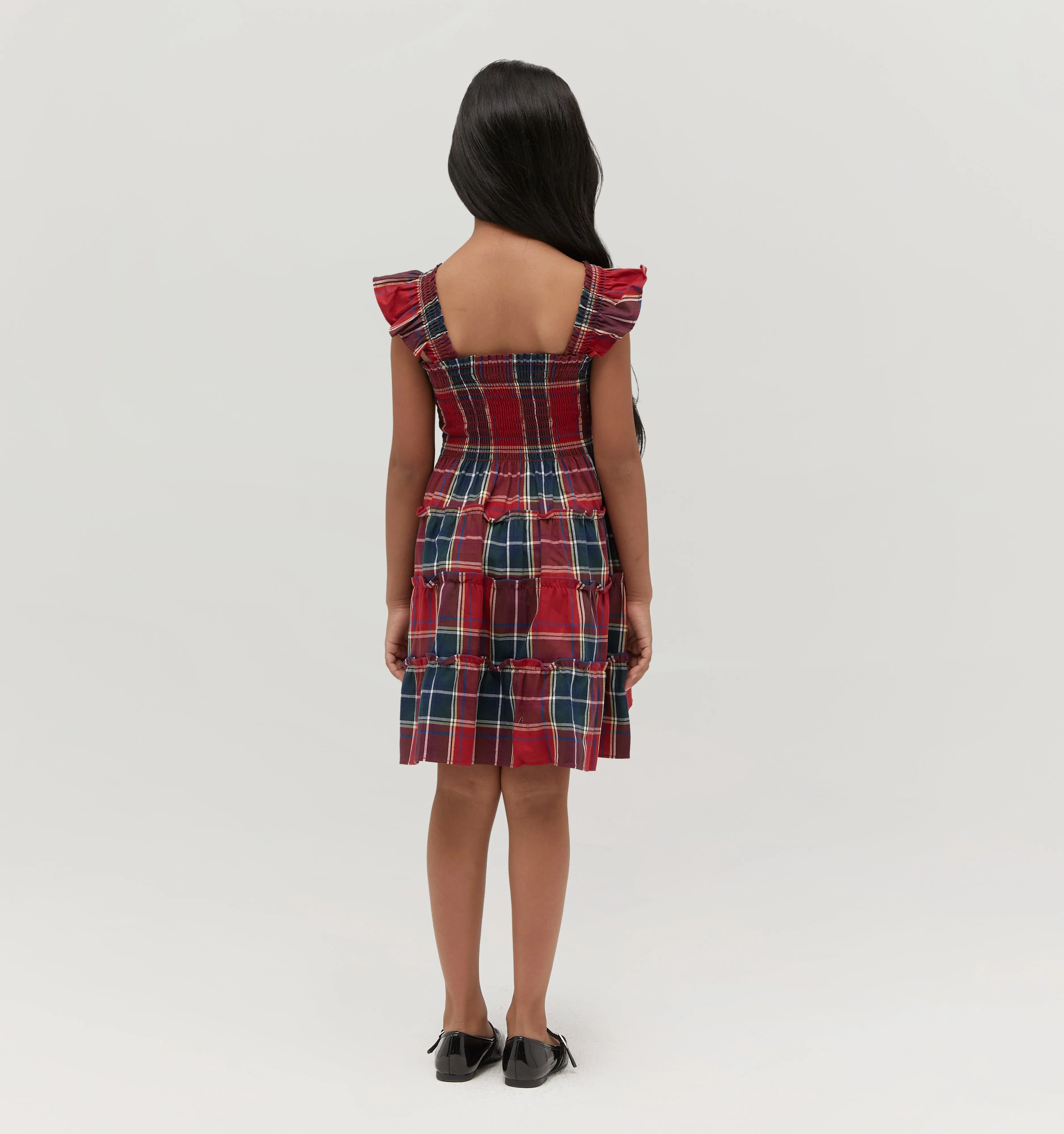 The Tiny Ellie Nap Dress - Red Tartan