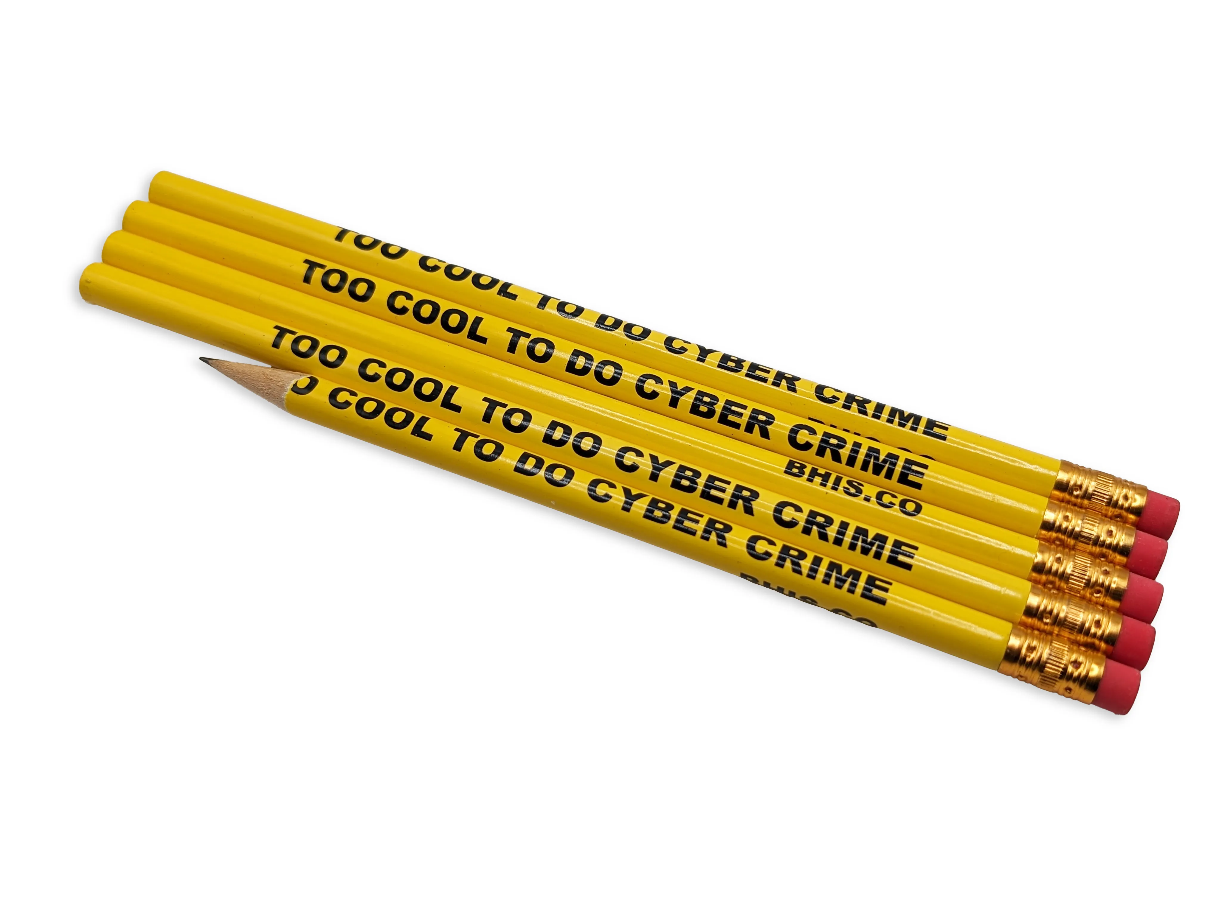 TOO COOL TO DO CYBER CRIME -- 5 Pack of Pencils