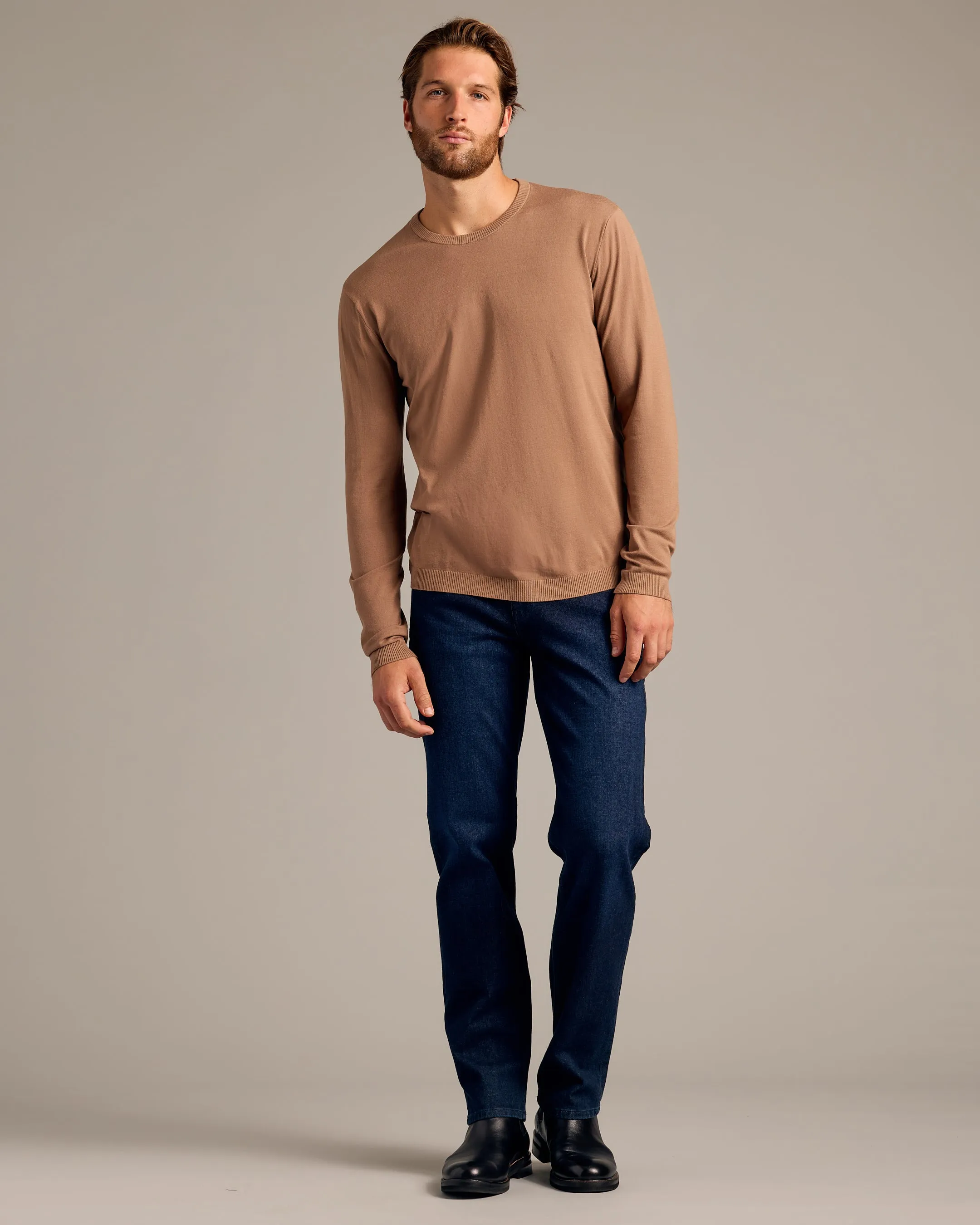 Truffle & Heather Gray Crew Neck Sweater 2-Pack