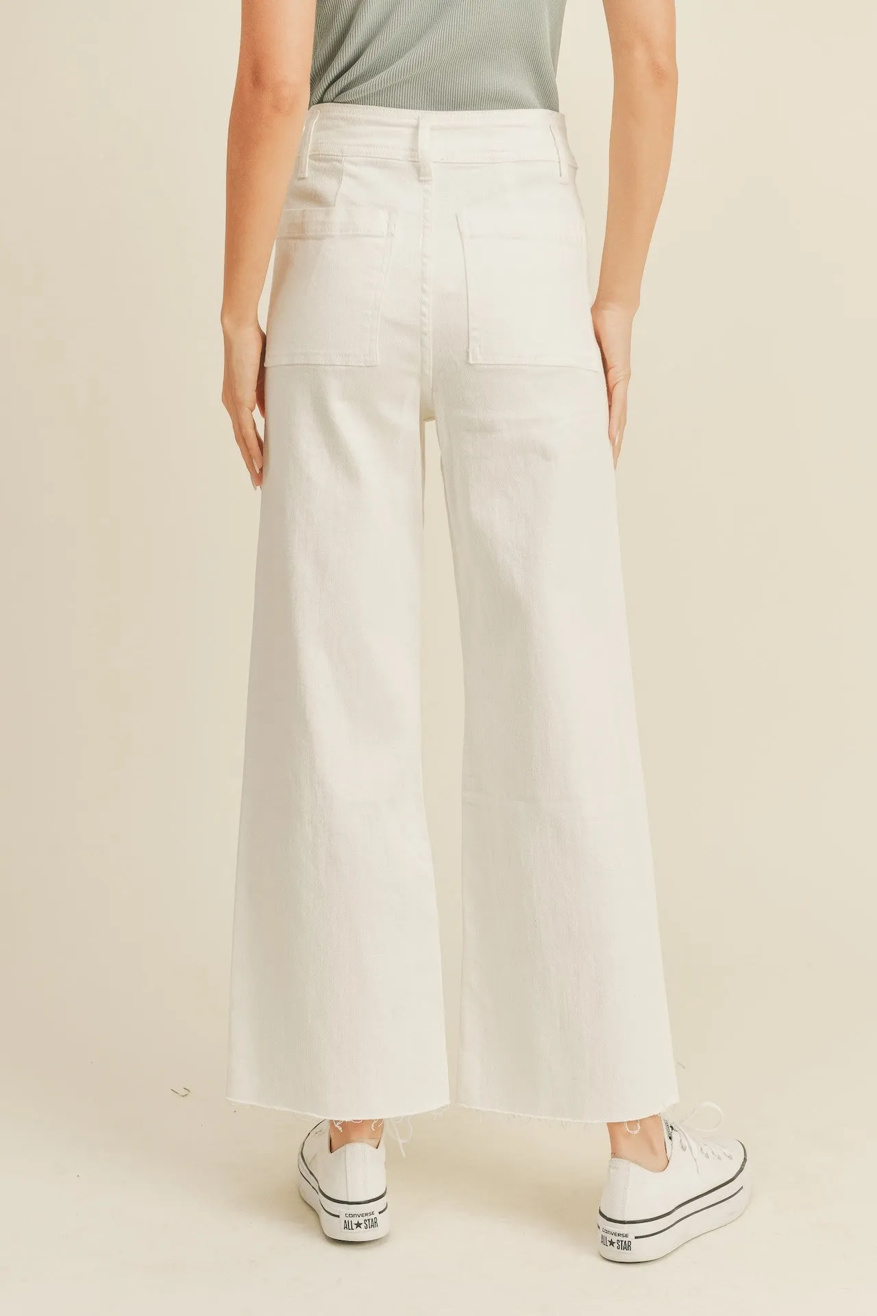 White Wide Leg Jeans