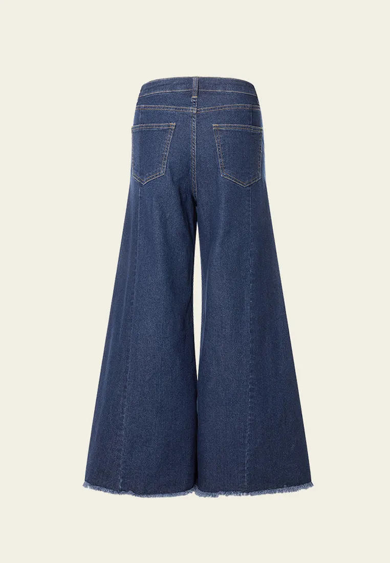 Wide-Leg Flare Jeans